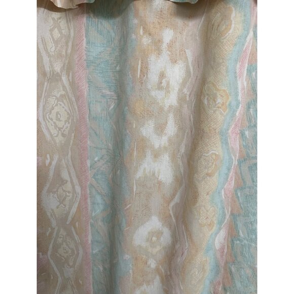 VTG Croscill Home Fashions Watercolor Shower Curtain Ruffle valance Fabric boho - Picture 10 of 11